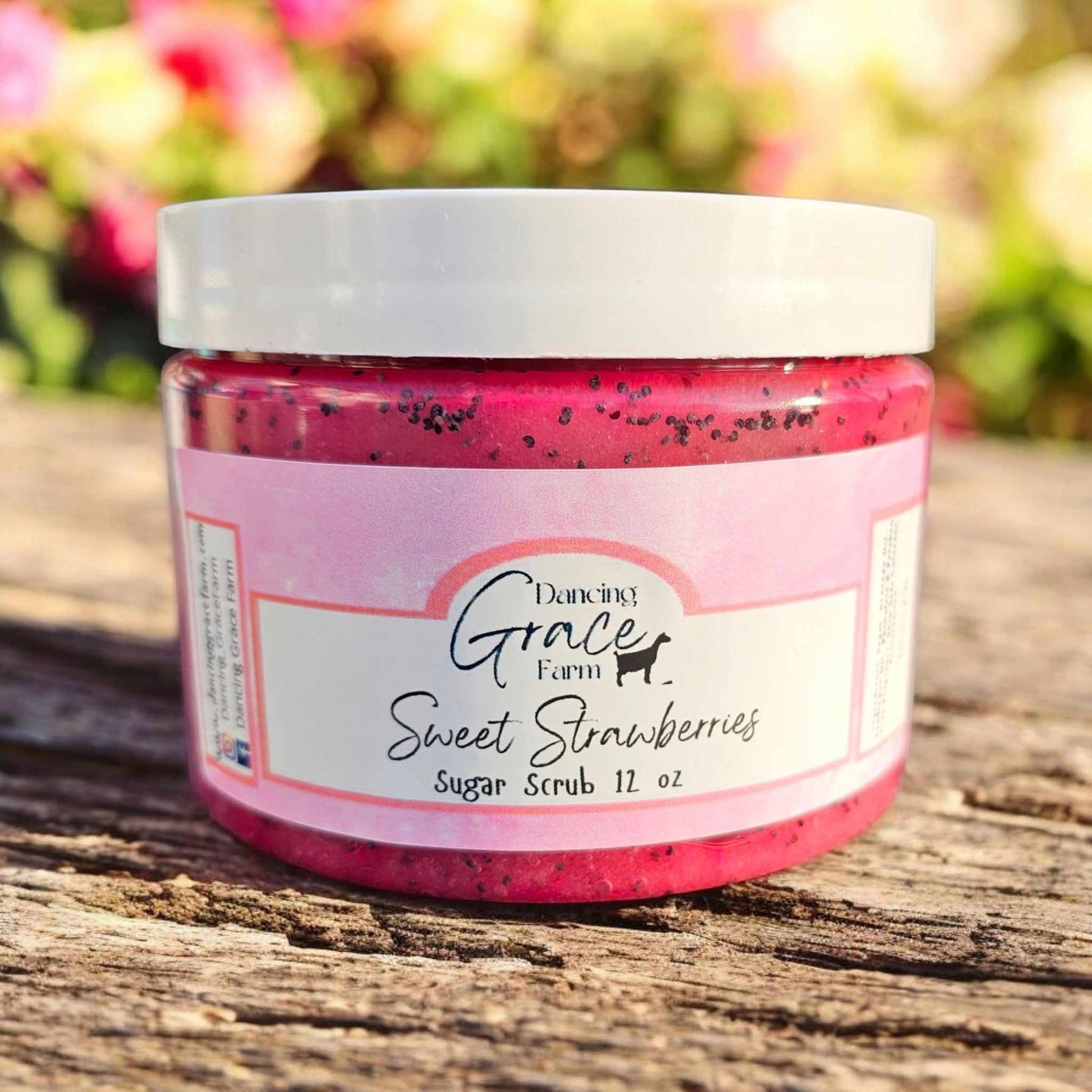 Sweet Strawberries Sugar Scrub 12 oz