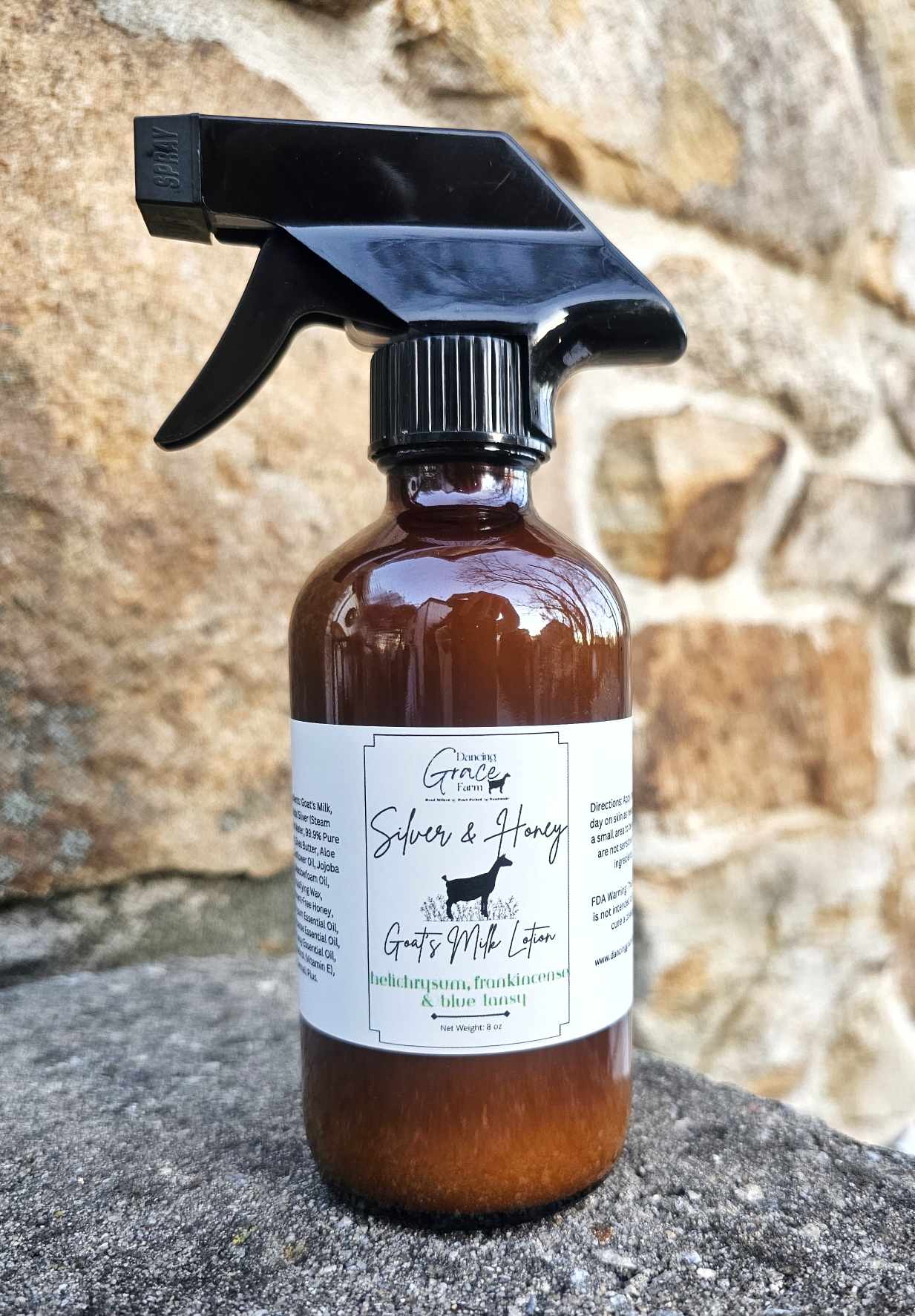 Silver & Honey Goat's Milk Spray Lotion