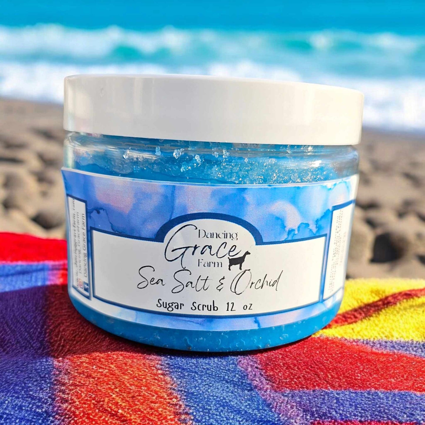 Sea Salt & Orchid Sugar Scrub 12 oz