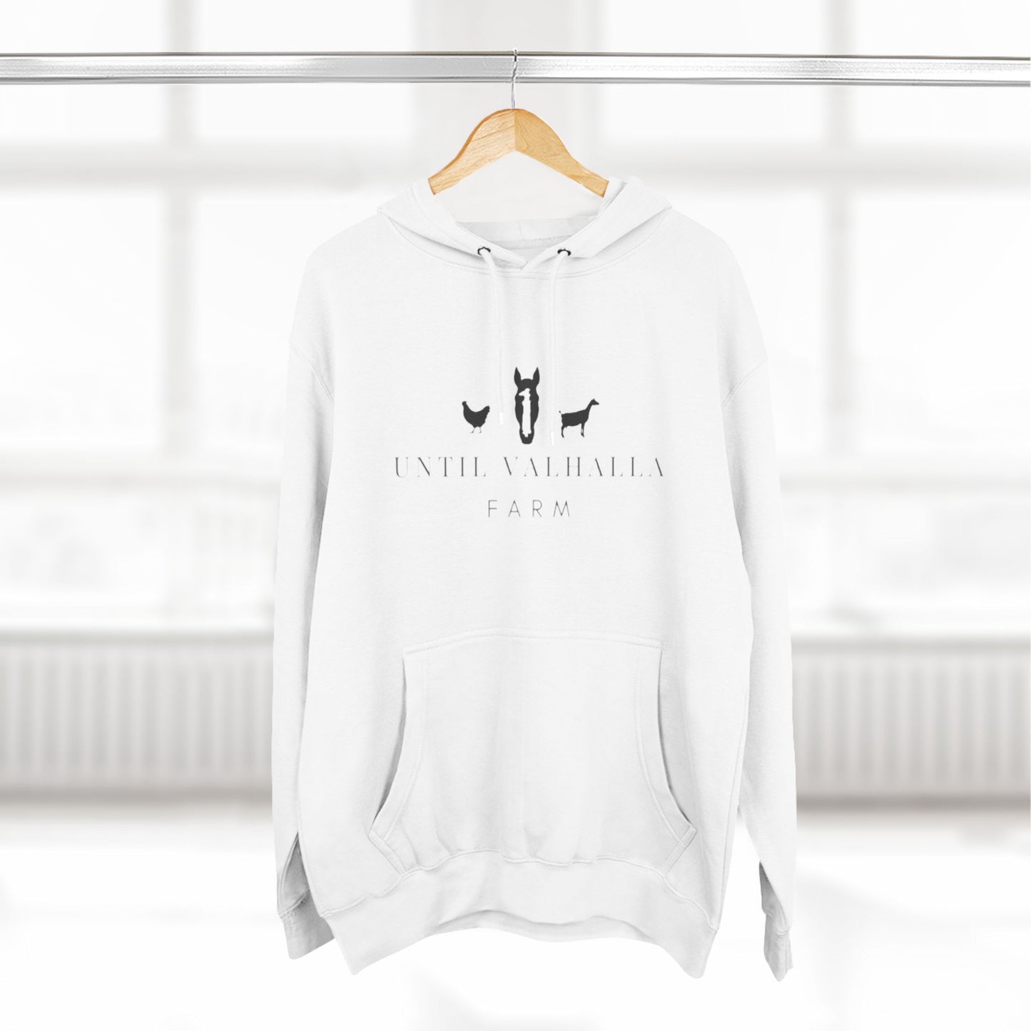 Until Valhalla Three-Panel Fleece Hoodie